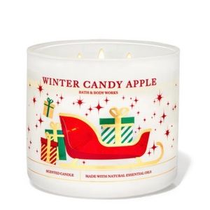 Winter Candy Apple Candle